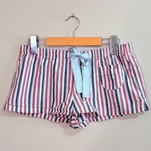 Aerie Pink, Blue & White Sparkle Boxer Shorts w Bow – Size XS EUC